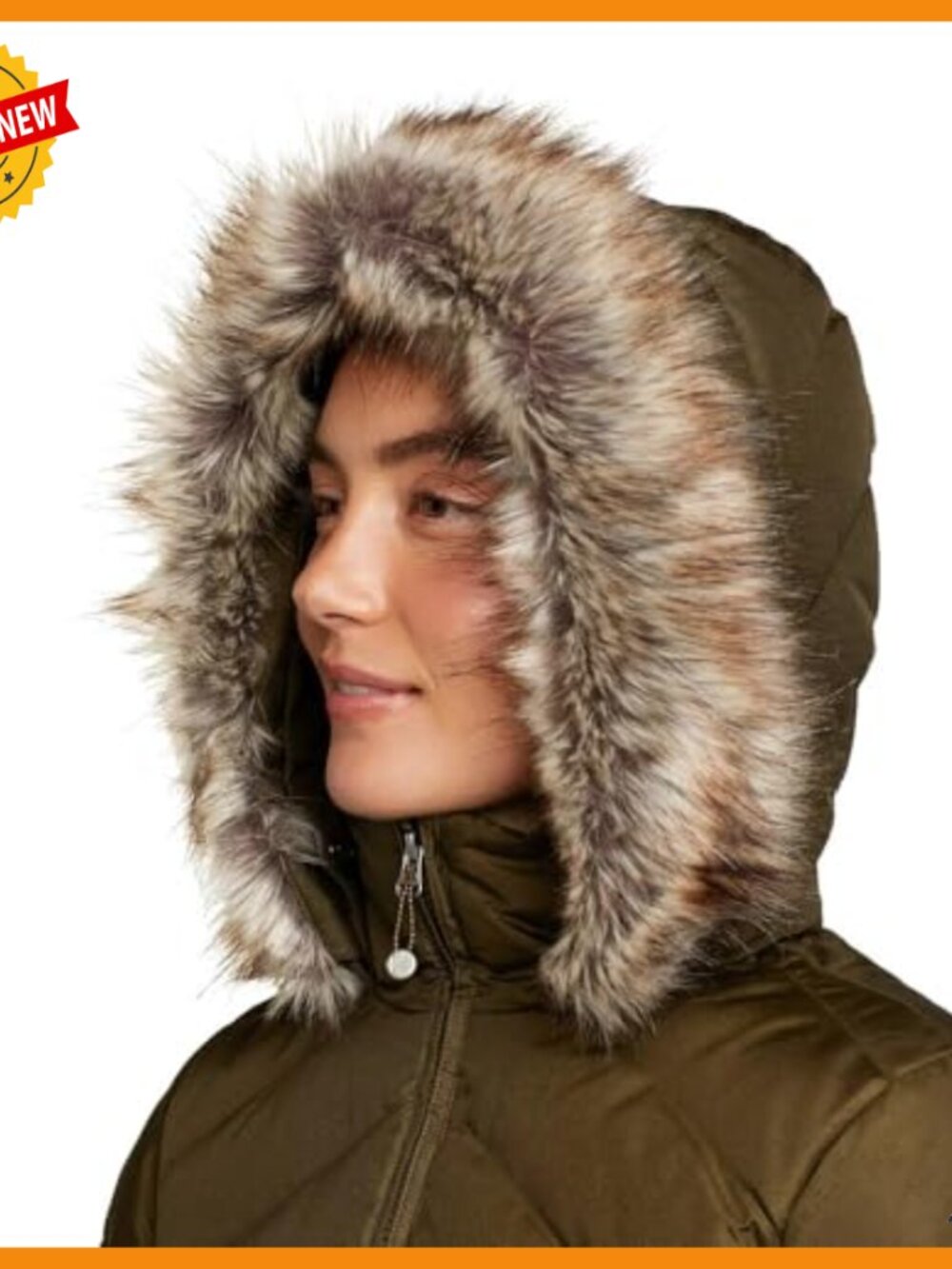 Women's Down Parka with 550 Fill Power, Windproof, Long Sleeve - Picture 3 of 4